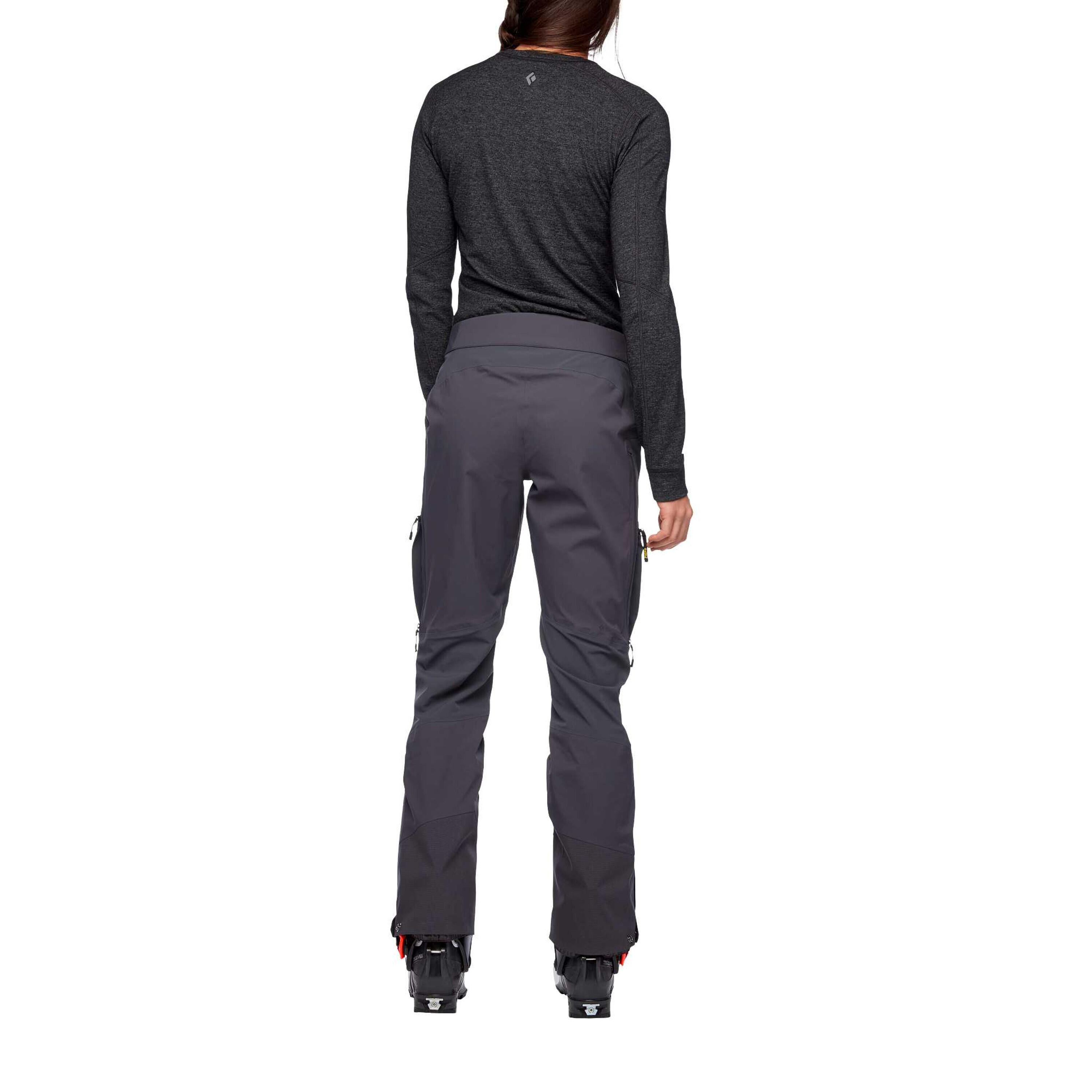 Calças de esqui para mulheres Black Diamond Dawn Patrol Hybrid 4/4