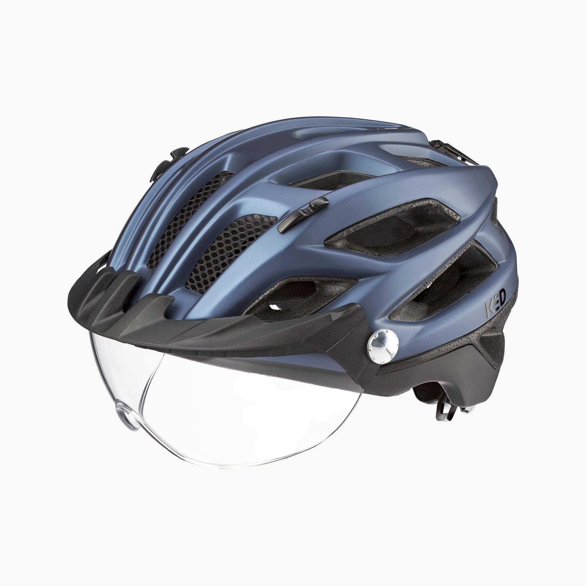 KED KED Casco da bici MTB COVIS LITE, NIGHTBLUE BLACK MATT