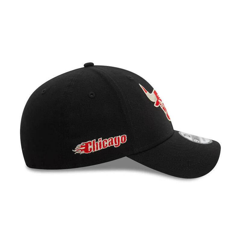Casquette de baseball Chicago Bulls NBA Metallic 9Forty