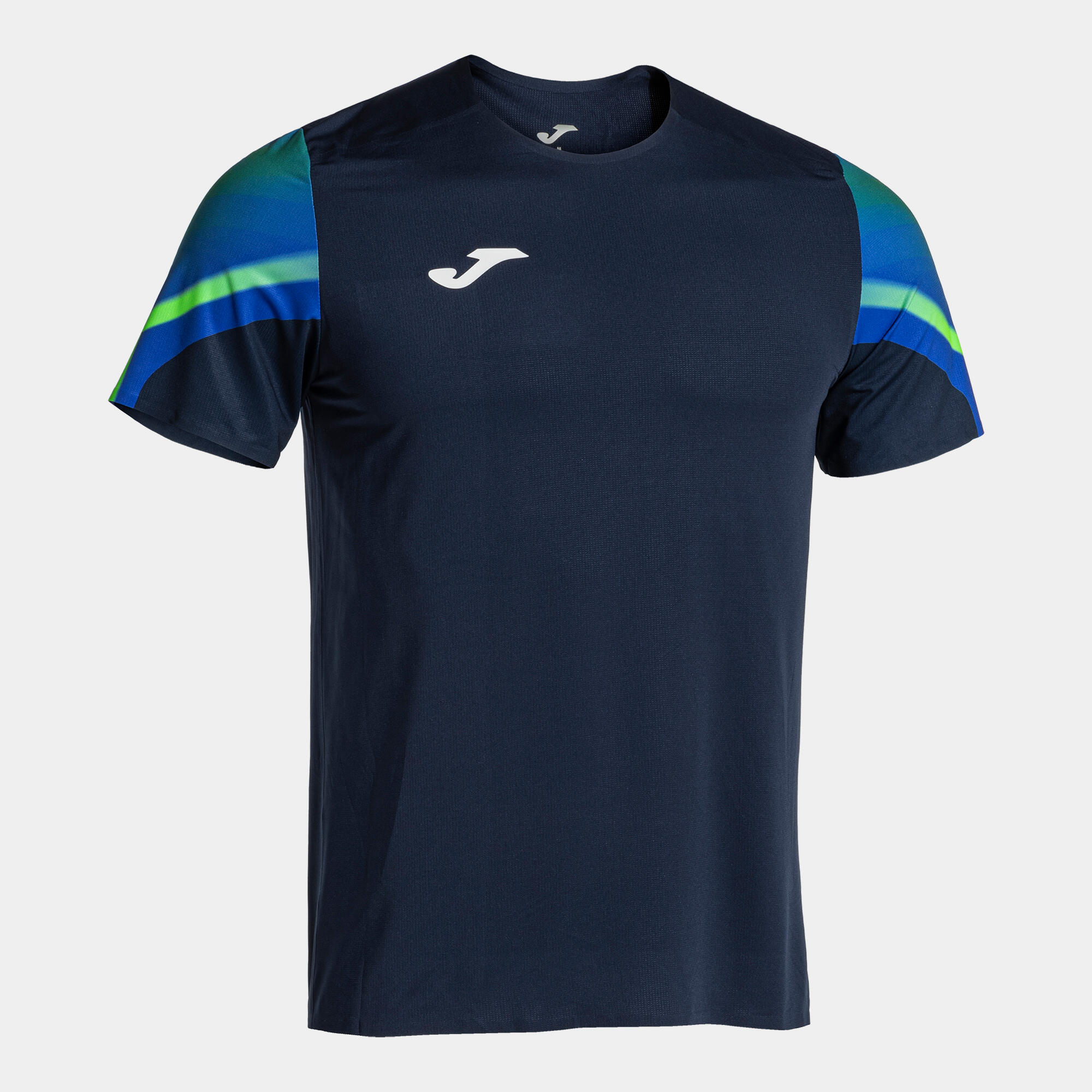 Joma - Maillot Manches Courtes Running Homme Joma Elite Xi Bleu Marine - T-shirt Manches Courtes - Bleu - 42 M/l - Decathlon