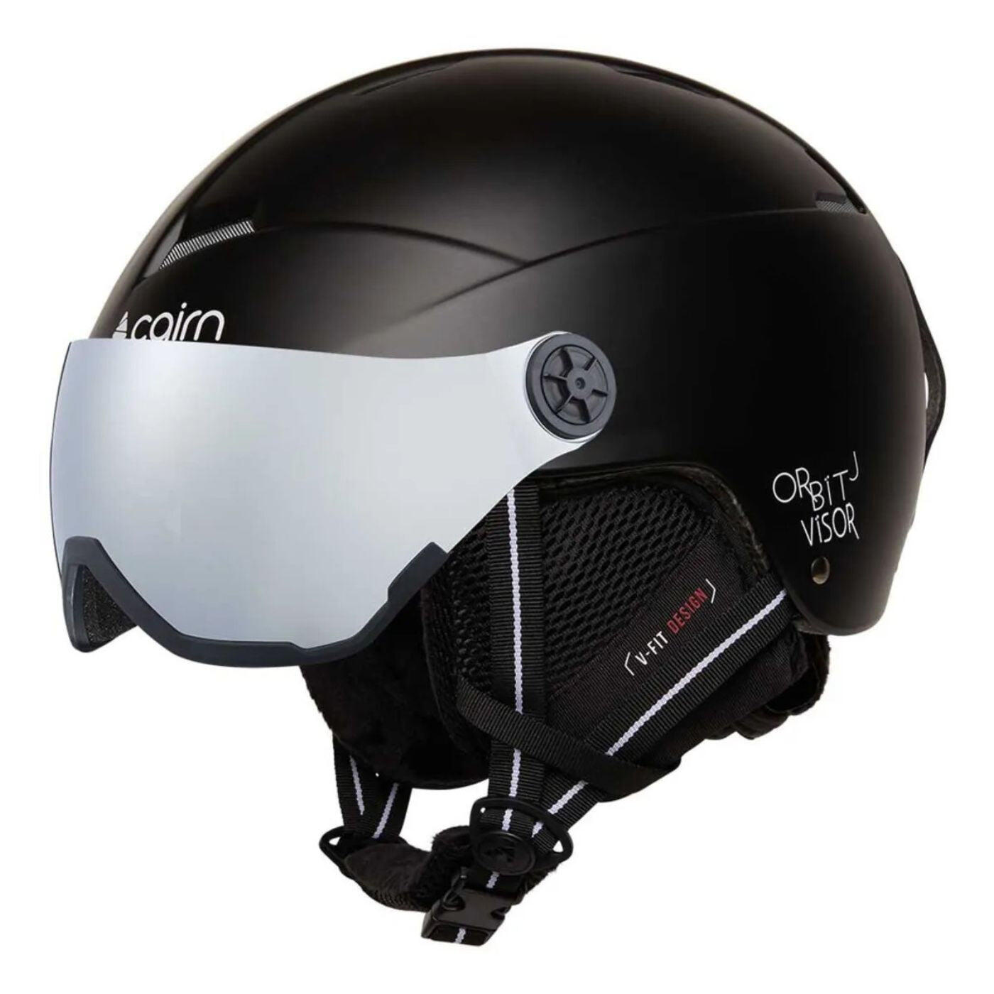 Cairn - Casque De Ski Enfant Avec Visière - Visière Orbit - Noir Mat - Casque - Noir - 46 Cm - Decathlon