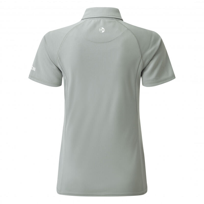 2021 Mujer Uv Tec Polo Top Gris 3/3