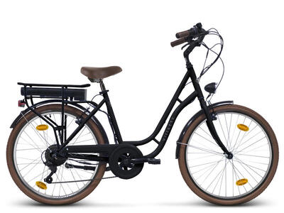 Villette vintage retro elektrische fiets blauw