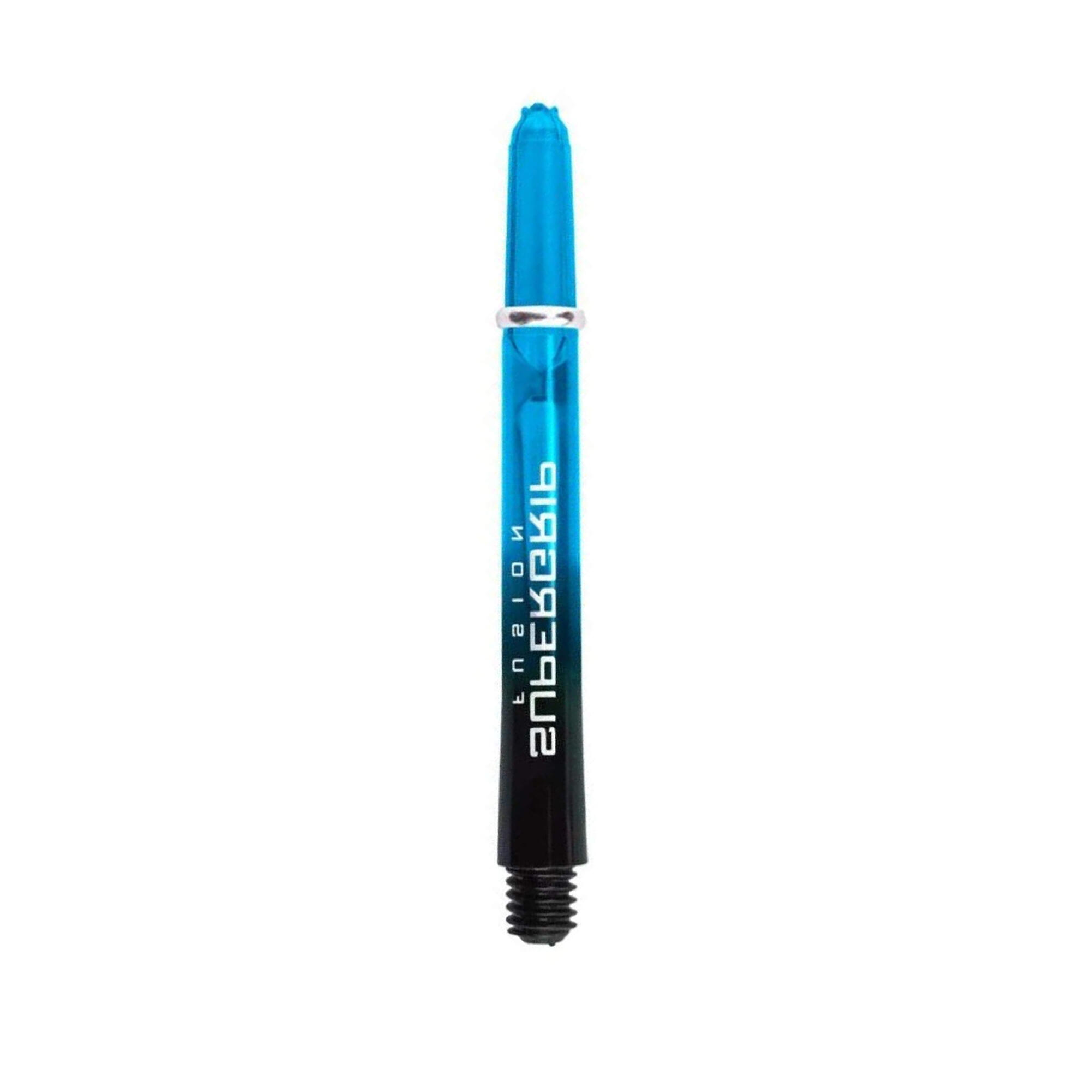 Supergrip Fusion Dart Stem (Pack Of 3) (Black/Aqua Blue) 1/4