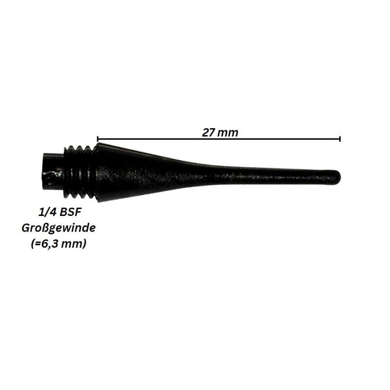 Karella Softspitze Premium 1/4 BSF Großgewinde 1000 Stk. Schwarz 2/5