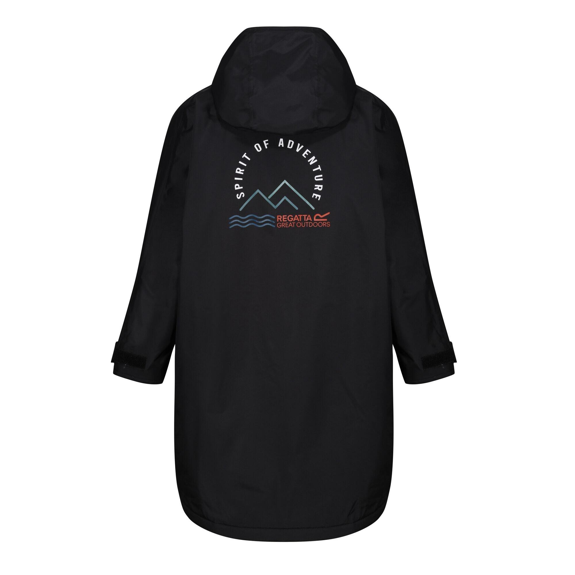 Peignoir À Langer Imperméable Enfant (Noir / Bleu) 2/5