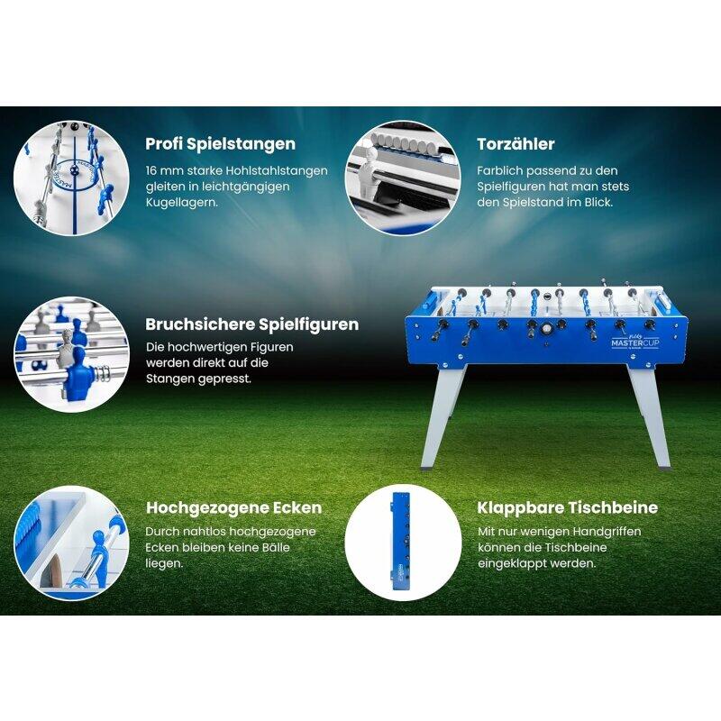 Garlando Tischkicker MasterCup Foldy 144 x 125 x 88 cm 6/7