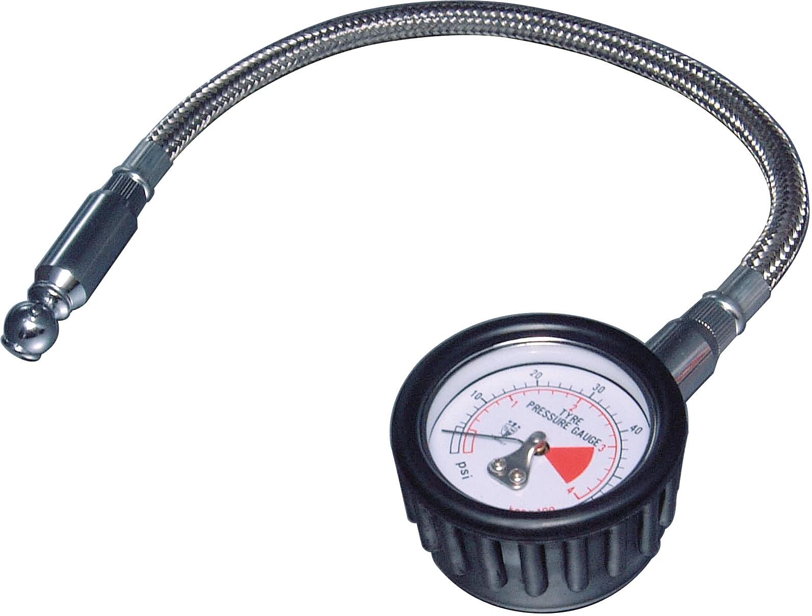 CARPOINT Carpoint professionele bandenspanningsmeter analoog zilver/zwart
