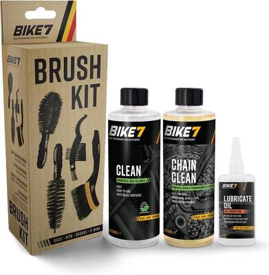 Cleaningset fiets 5 stuks - bike7 clean & lube box