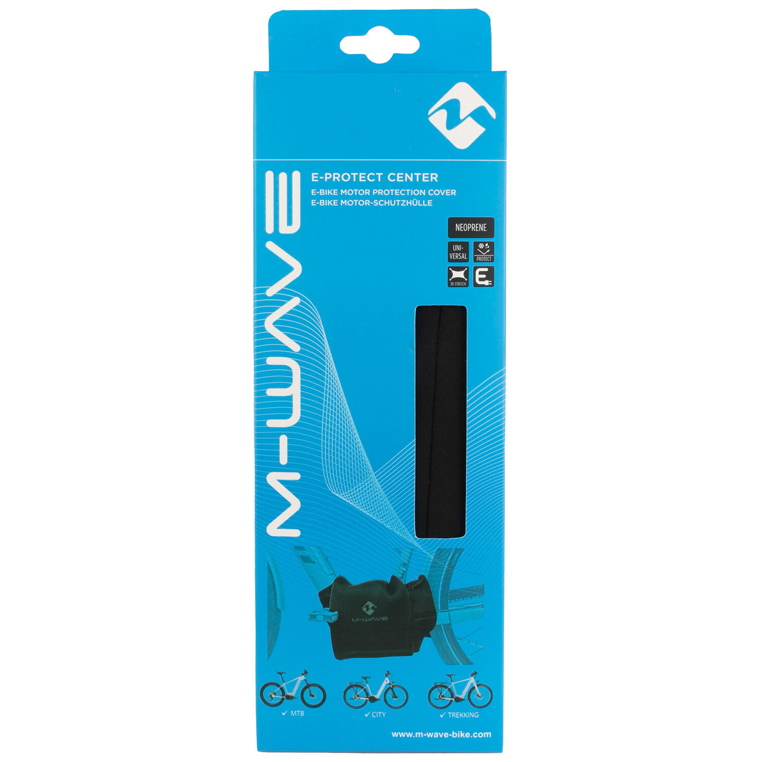 M-WAVE Motor-Schutzhülle für E-Bike Motor, universell passend, schwarz 2/2