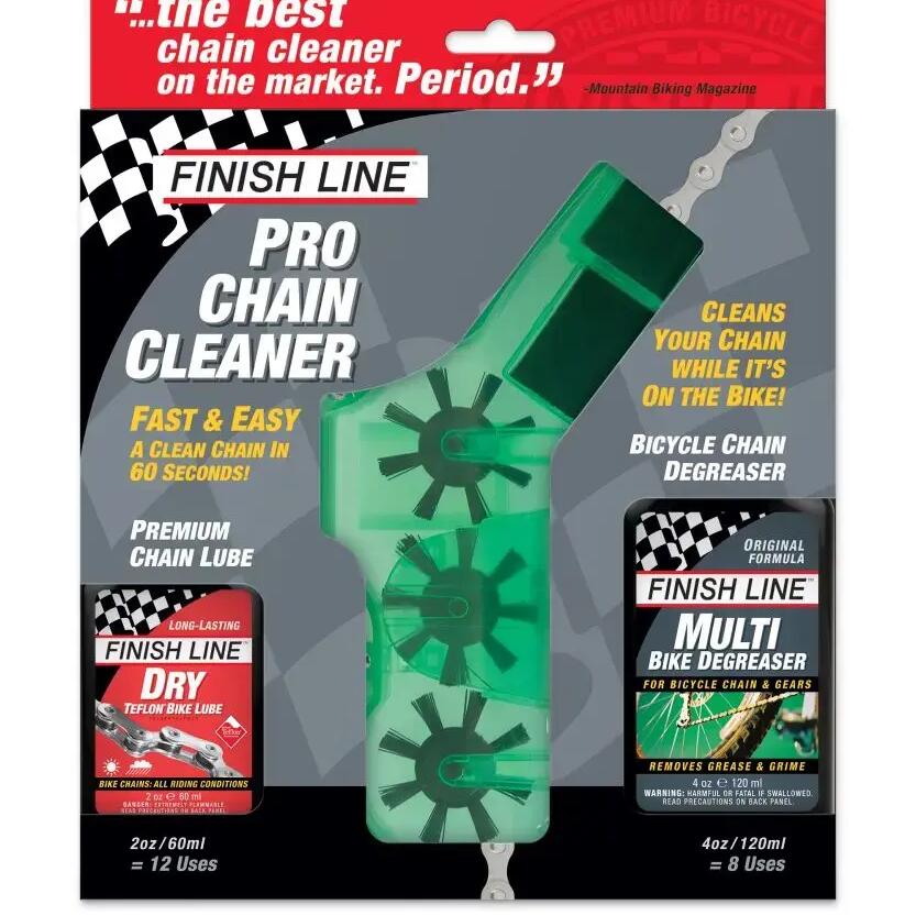 Finish Line Chain Cleaner + Dry Lubricant + Ecotech Degreaser