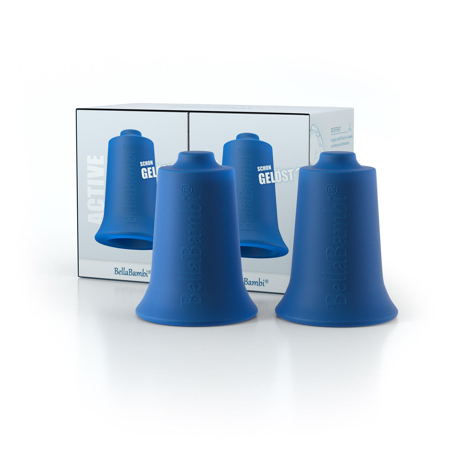 BELLABAMBI Cupping Cup Maxi Signal Blue, active Duo Sanfte Gymnastik Unisex