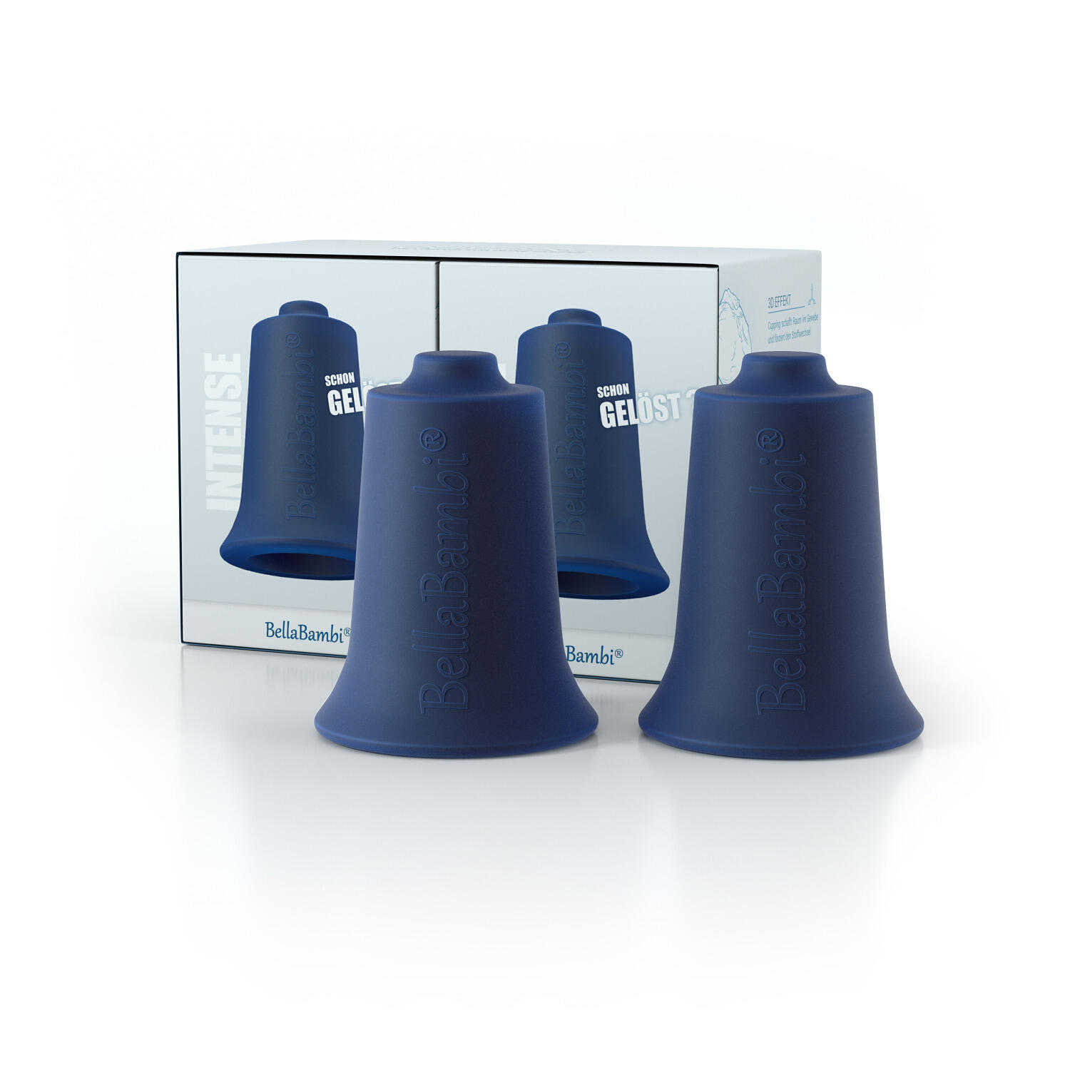 BELLABAMBI Cupping Cup Maxi Night Blue, intense Duo Sanfte Gymnastik Unisex