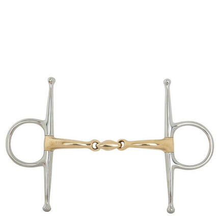 Mors à aiguille pour cheval double brisure incurvé BR Equitation