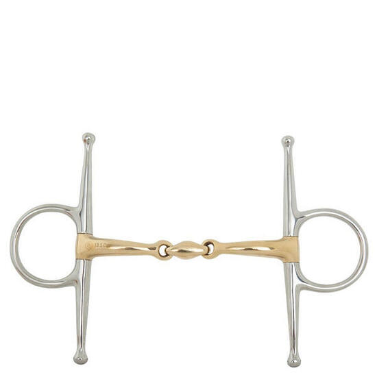 Mors à aiguille pour cheval double brisure incurvé BR Equitation