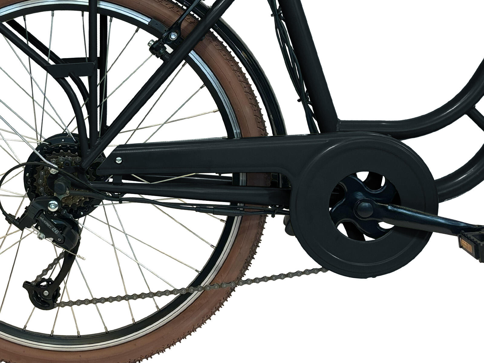 Villette Vintage retro elektrische fiets zwart 3/5