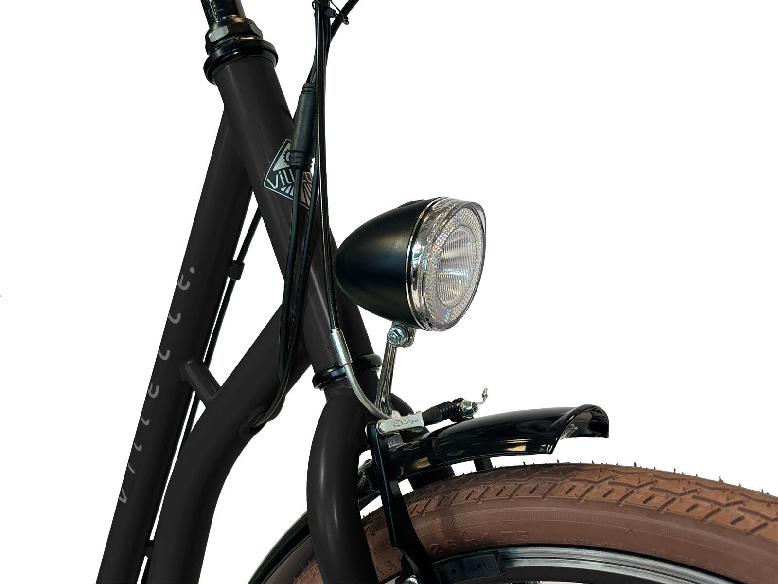 Villette Vintage retro elektrische fiets zwart 5/5