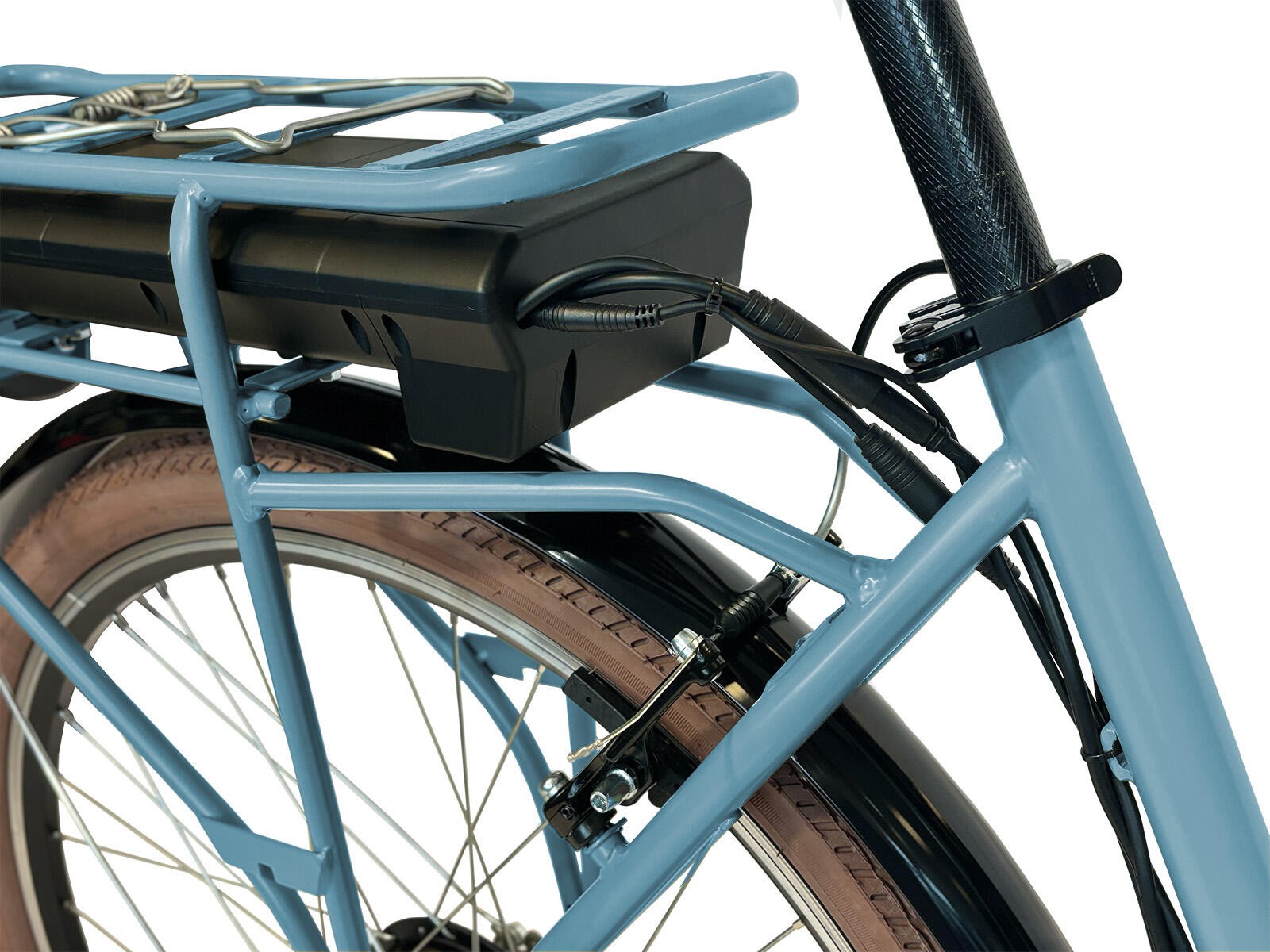 Villette Vélo électrique rétro vintage bleu 4/5
