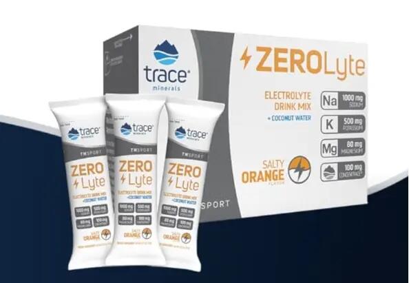 Trace Minerals-Zerolyte Sós Narancs ízű Elektrolit Ital Keverék + Kókuszvíz 228g 3/6