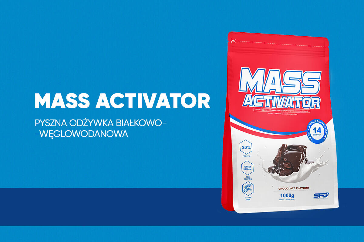 Odżywka węglow-białkowa MASS ACTIVATOR 1000g Wanilia 2/2