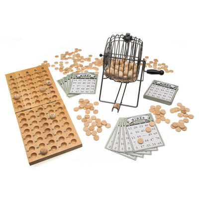 Tischspiel Bingotrommel Kinderturnen Unisex