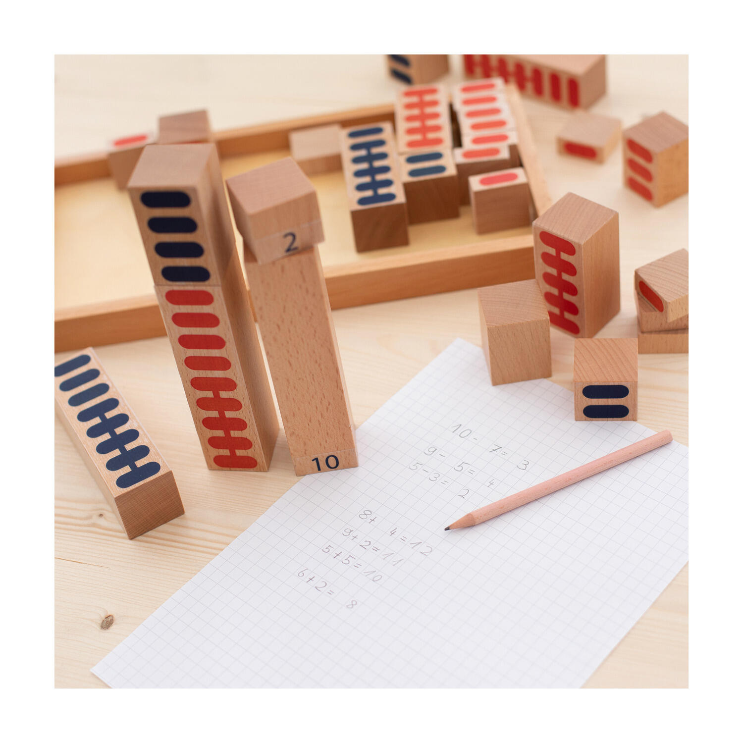 Jeu d’apprentissage Tours de nombres N6 Unisexe 3/6