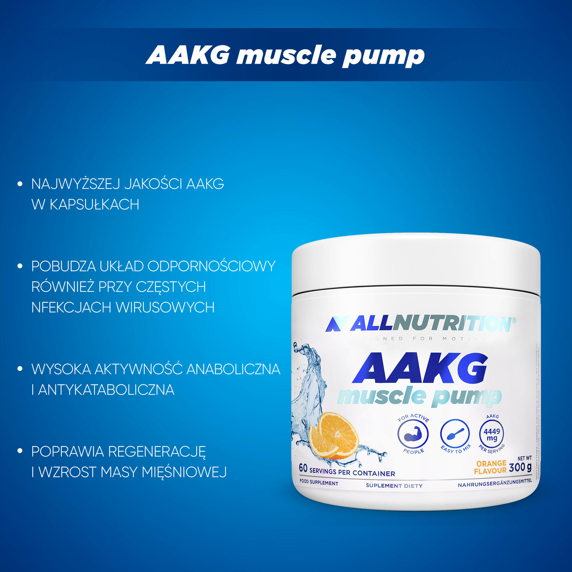 Przed treningiem AAKG Muscle Pump 300g Cytryna 3/3