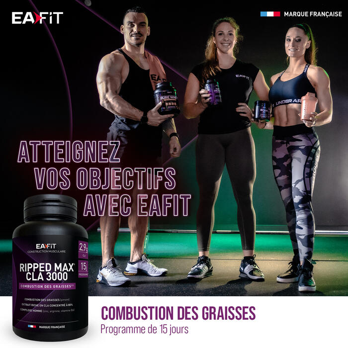 Acide linoléique conjugué - Ripped Max® CLA 3000 - 60 Capsules molles 6/7