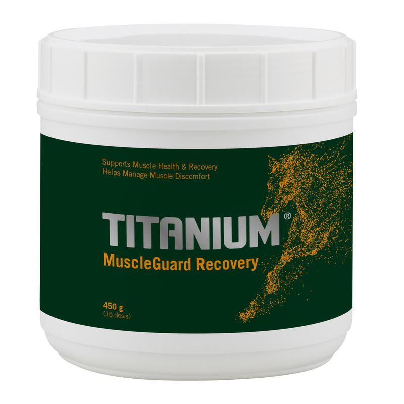 Recuperador muscular TITANIUM® MuscleGuard Recovery, caballos 450g