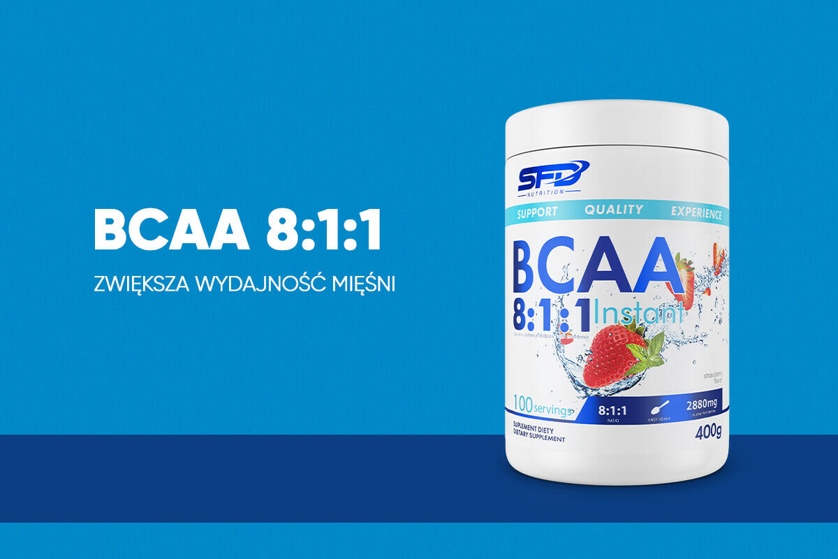 Aminokwasy BCAA 8:1:1 Instant 400g Pomarańcz 2/2