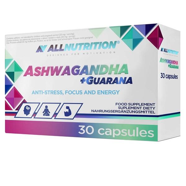 Allnutrition Ashwagandha + Guarana 30 Caps