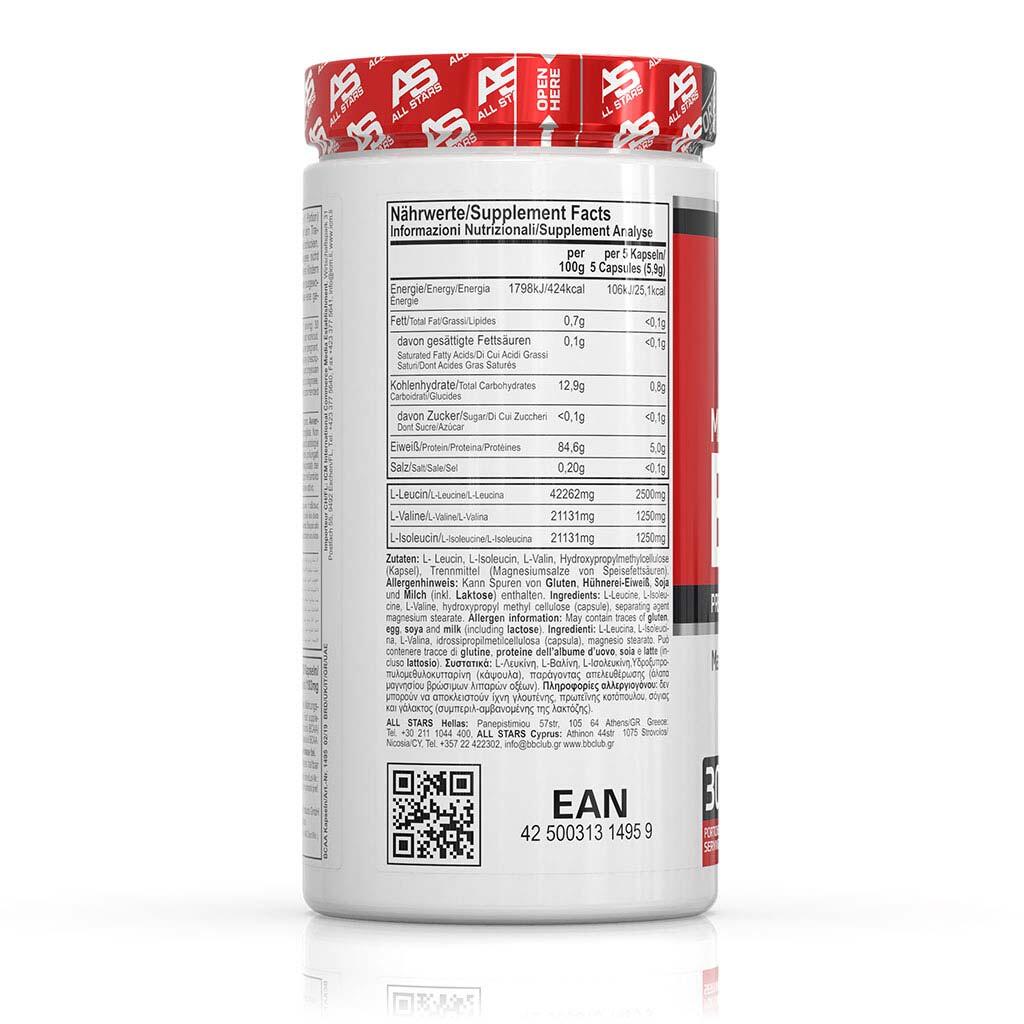 All Stars BCAA Mega Caps 150 gélules 3/5