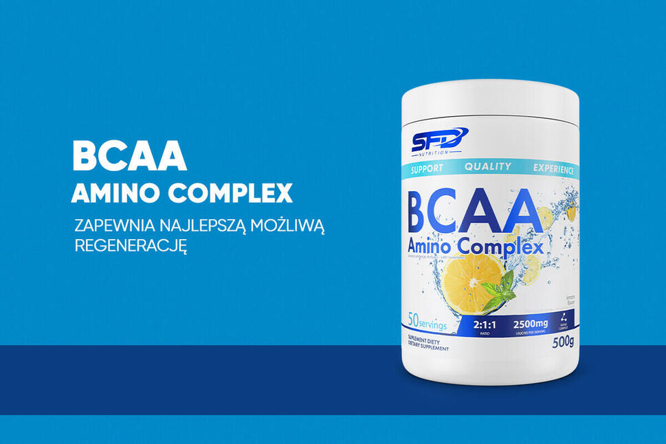 Aminokwasy BCAA AMINO COMPLEX 500g Pomarańcz