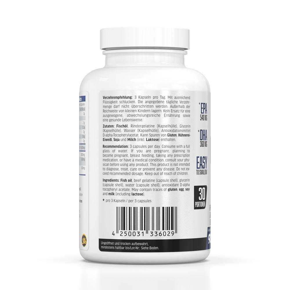 All Stars Nutrition Omega-3 Fish Oil HPMC Capsules 90 3/6