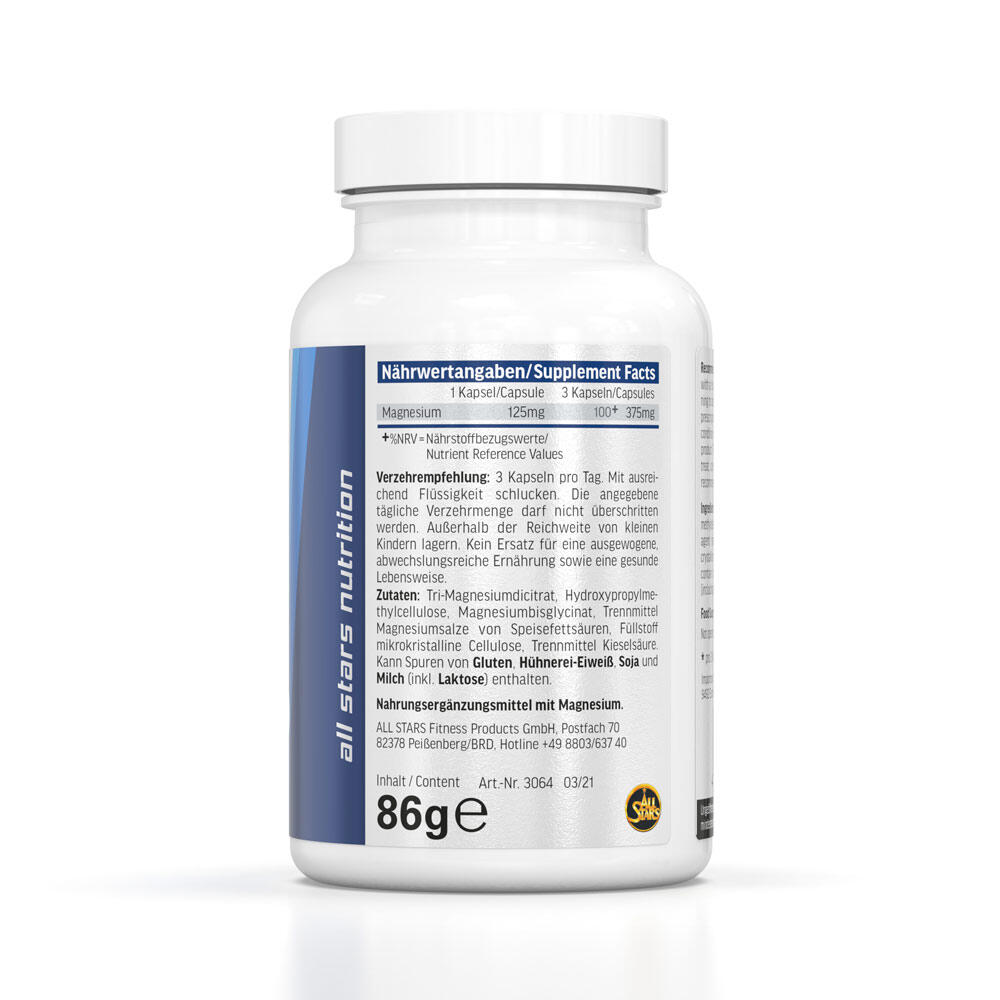 All Stars Pure MAG 125 mg, 90 capsules 2/4