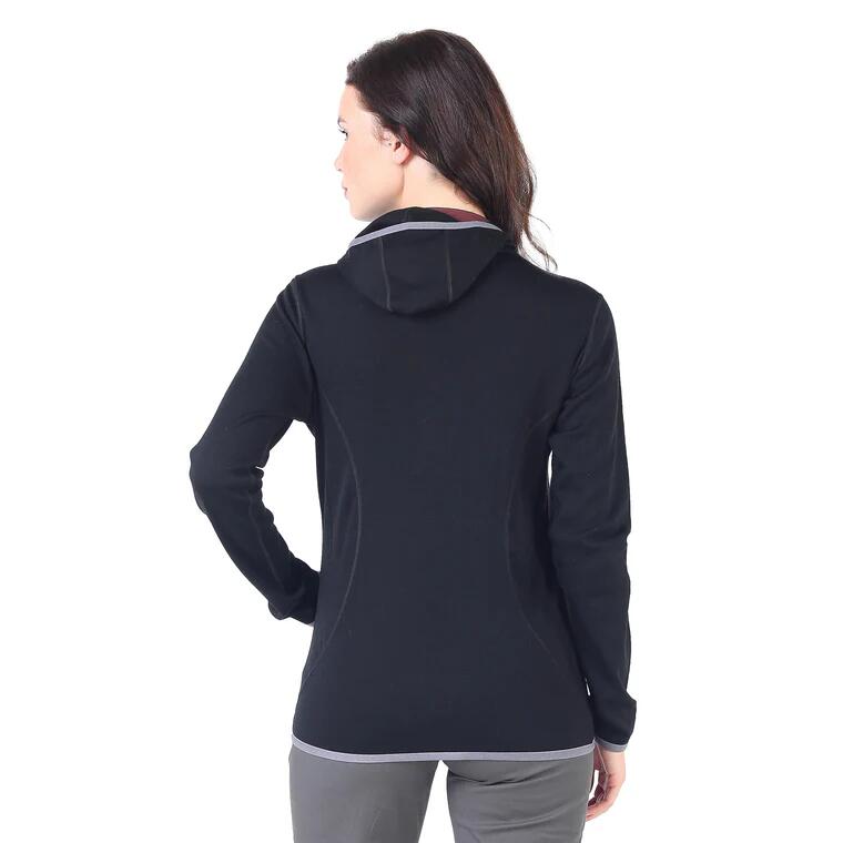 Damska bluza rozpinana z kapturem 100% Merino - Marin/Woolona 2/5