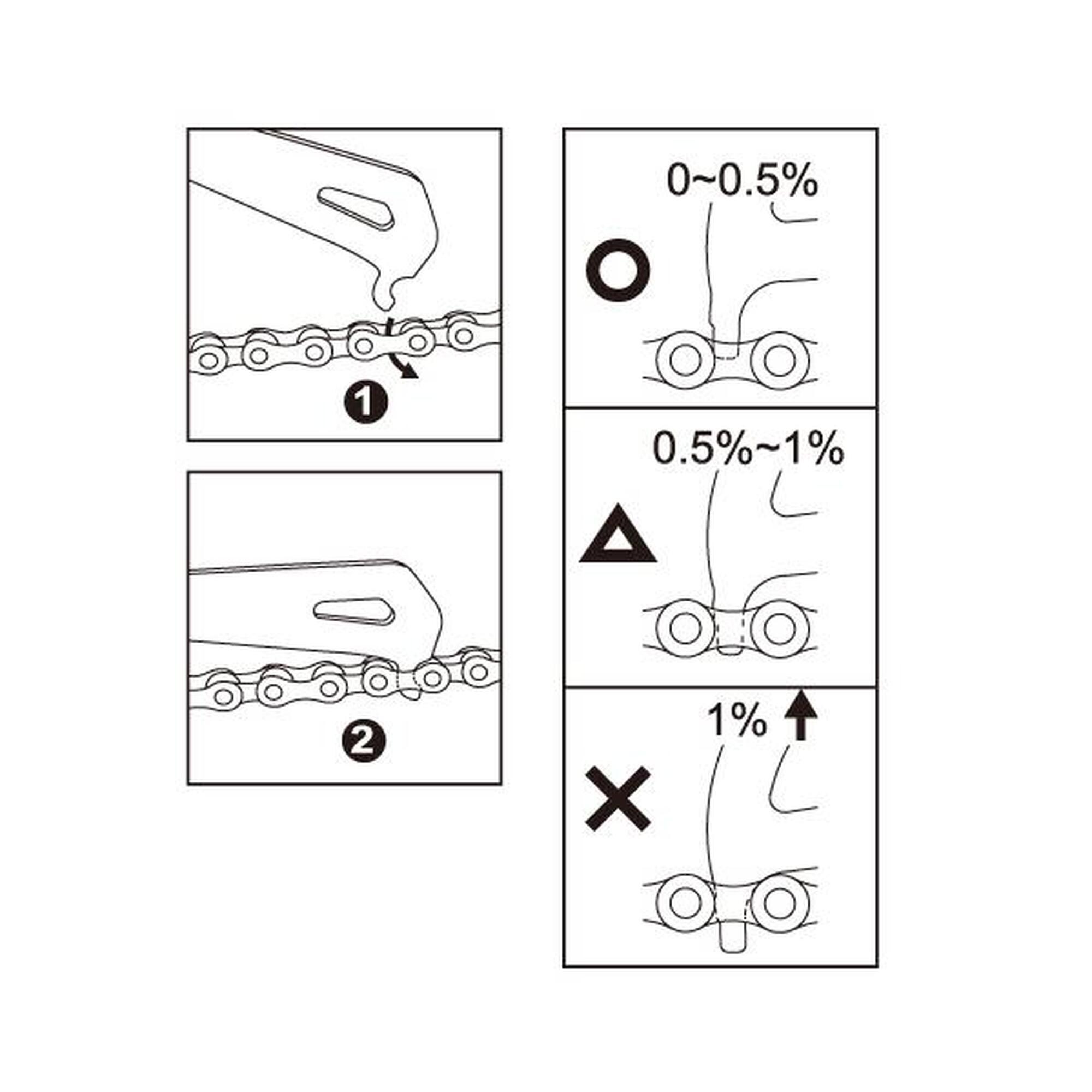 IceToolz mesureur d'usure de chaîne