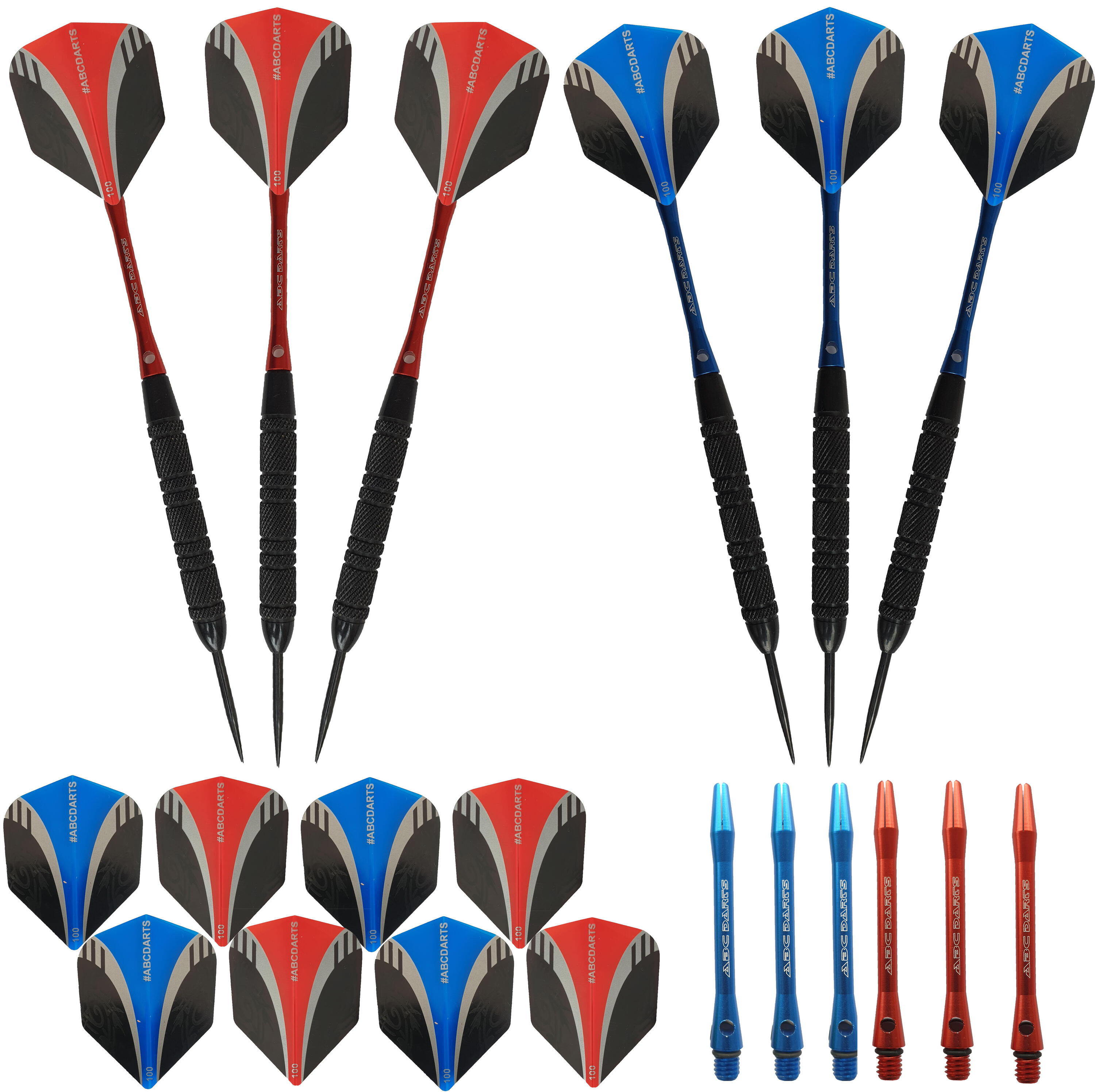 ABC Darts - Dartbord HQ Pro Edition + 2 Sets Black Brass 23 gram Dartpijlen 3/5