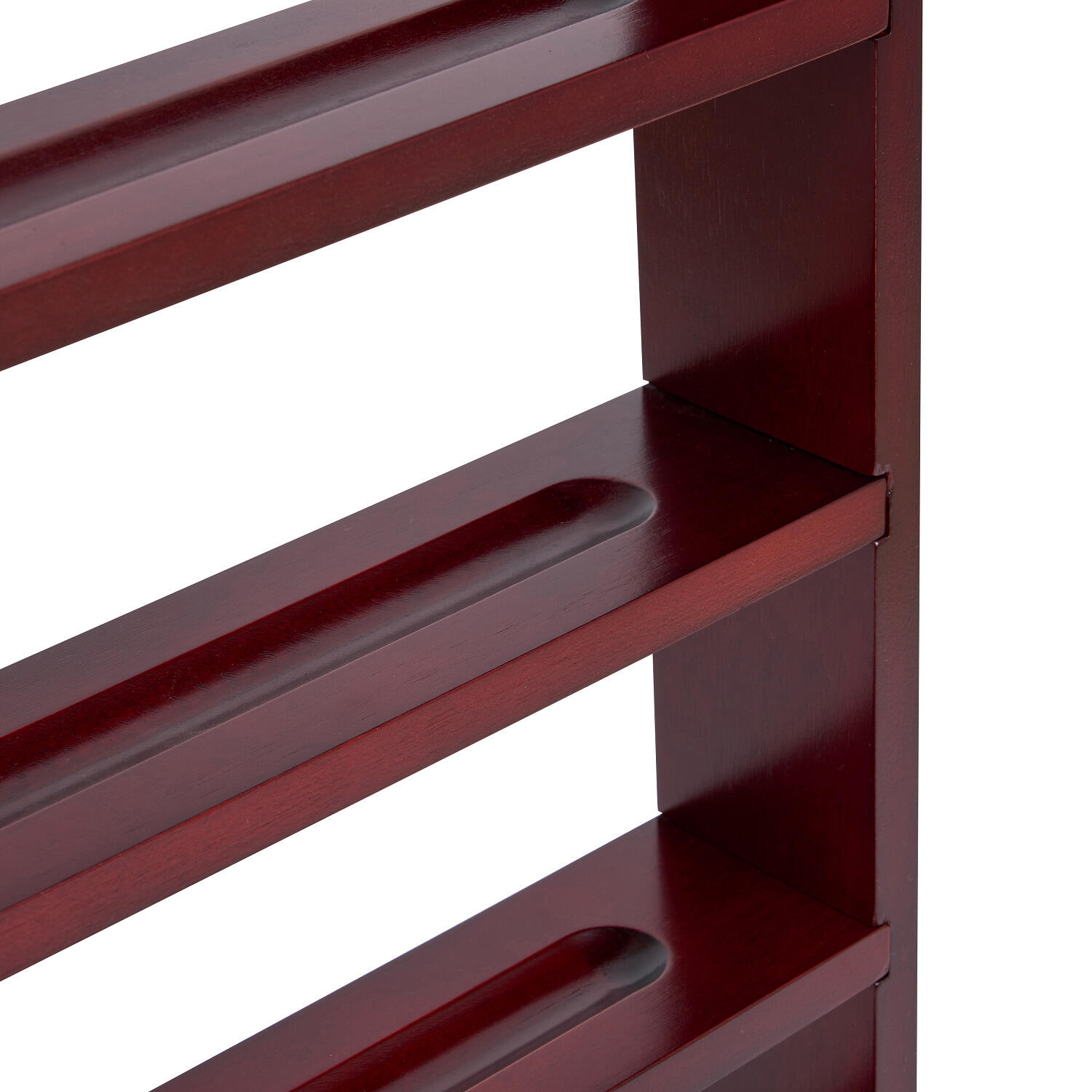 Wall-Mounted Cue Rack Billiard Cue Wall Holder Mahogany Billard / Poolbillard 5/6