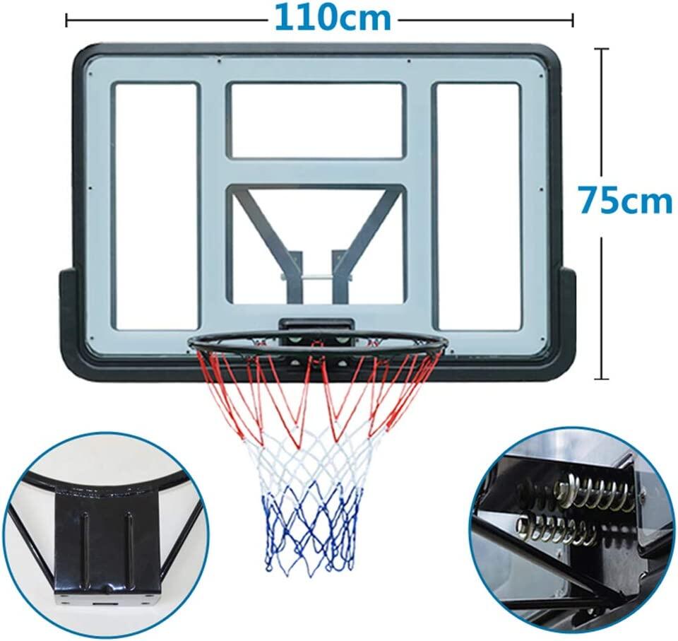Set Tablero Baloncesto Moxen Swish 110x75 cm con soporte 2/7