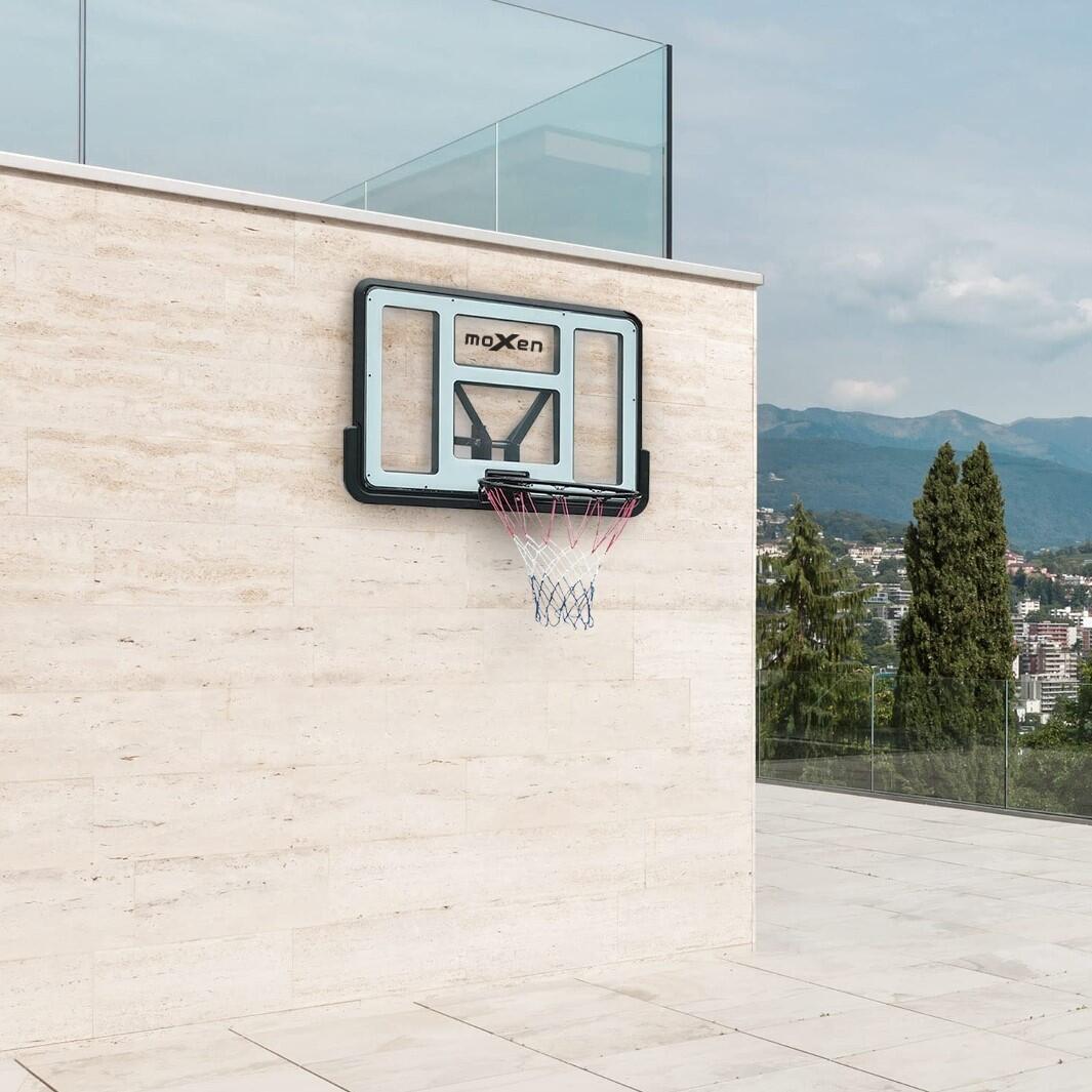 Set Tablero Baloncesto Moxen Swish 110x75 cm con soporte 5/7