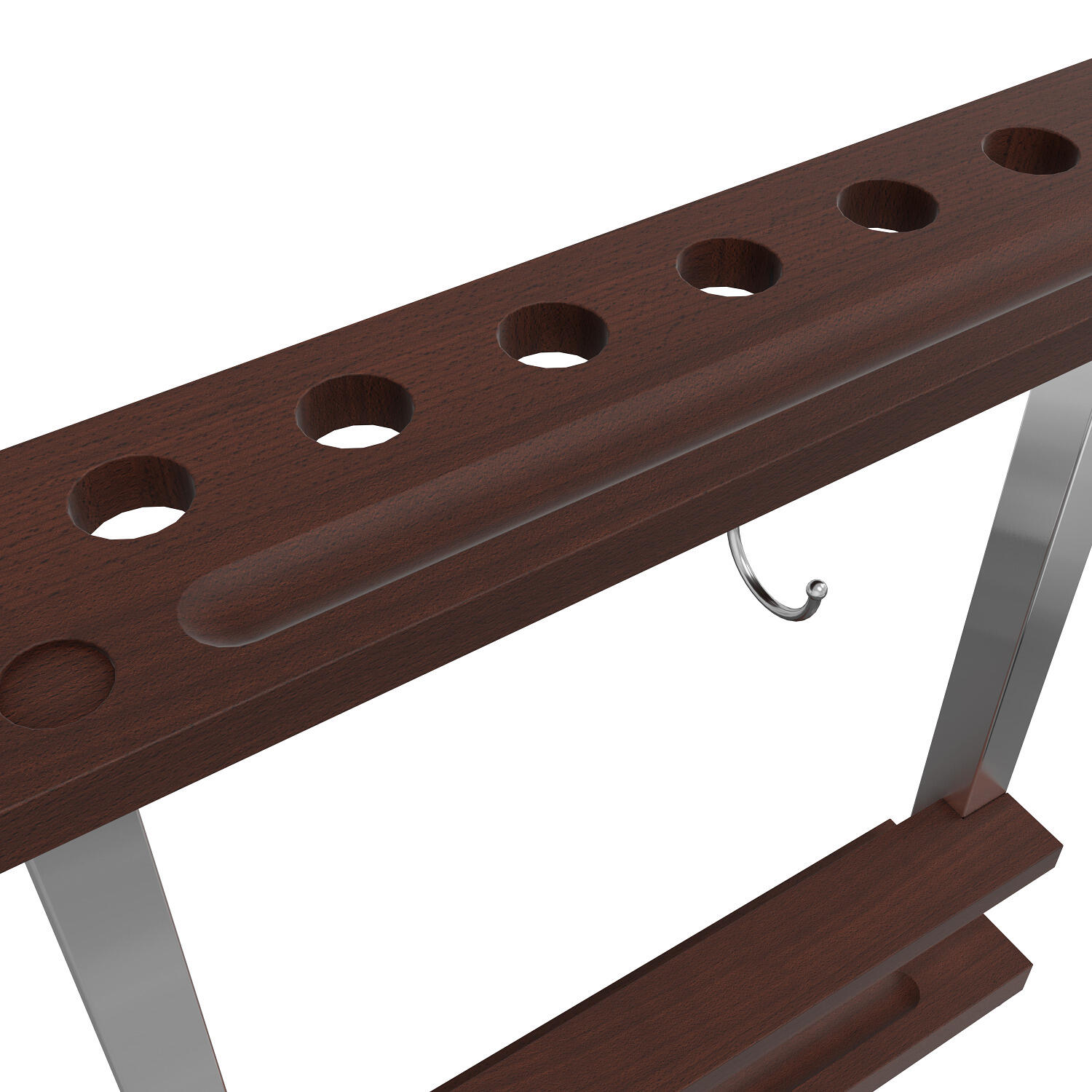 Pool Cue Stand Francesca Wood-Walnut Billard / Poolbillard Unisex 4/6