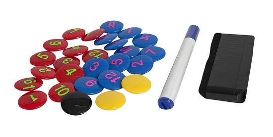 Ensemble magnétique SELECT pour tableau Tactico Multicolore
