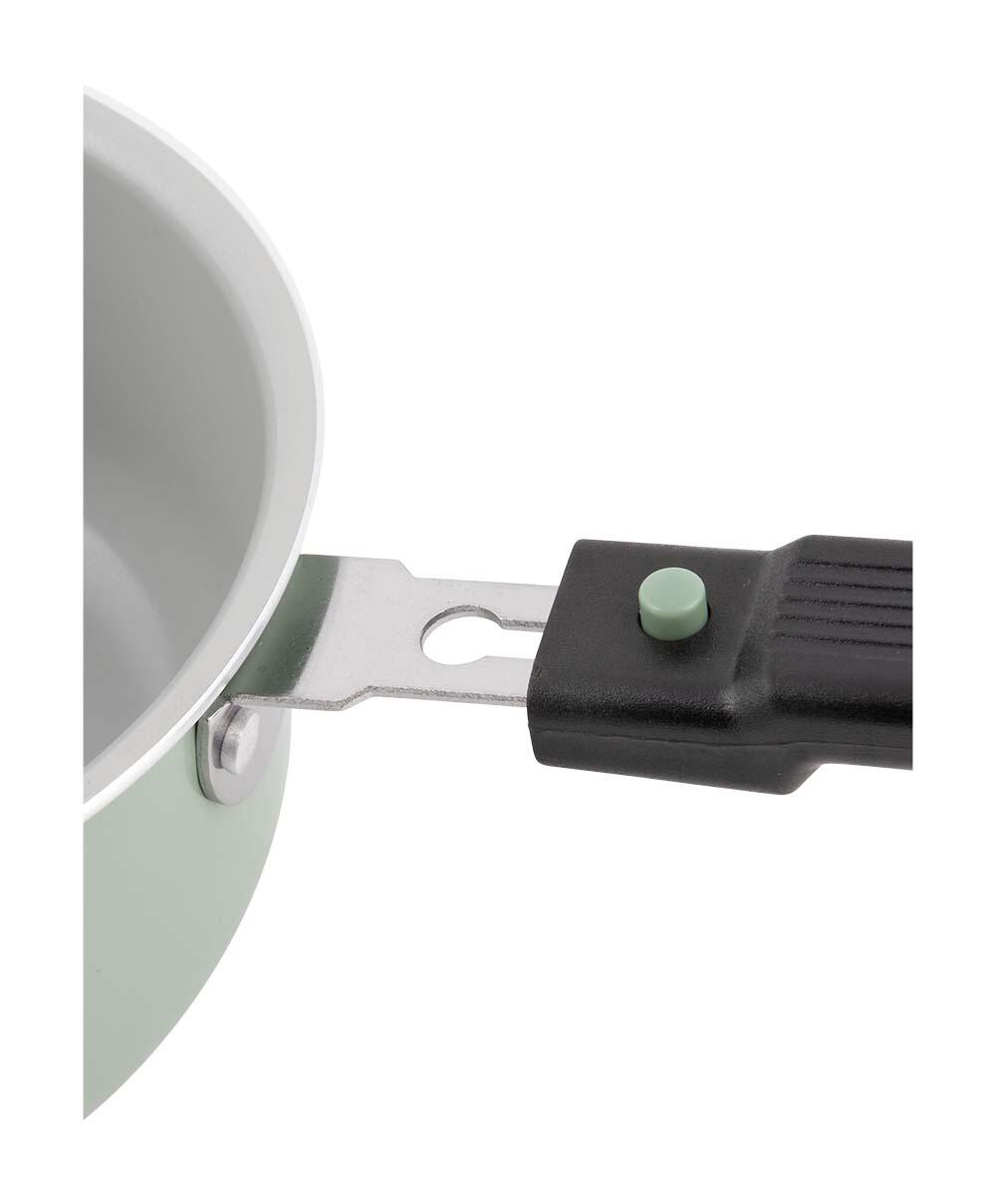 Wokpfanne - Sprint ECO - Abnehmbarer Griff - Ø 24 cm - Grün 2/4