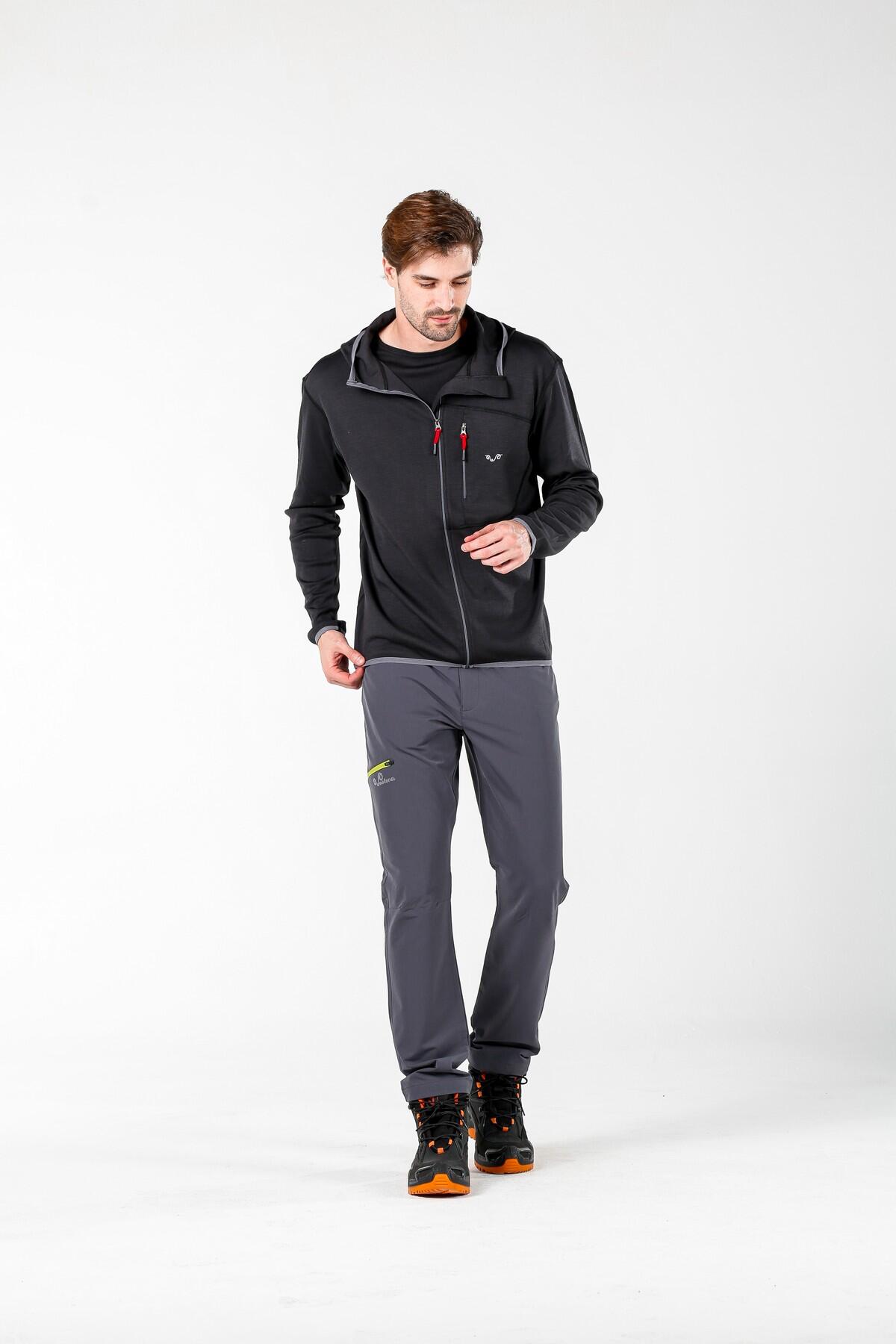 Męska Bluza z Kapturem z 100% Wełny Merino - Maestro/Woolona 4/7