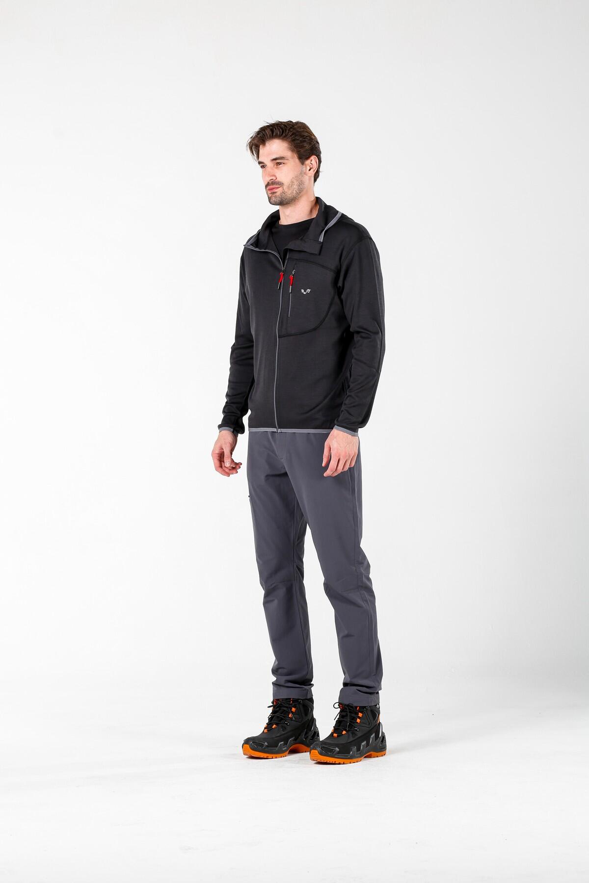 Męska Bluza z Kapturem z 100% Wełny Merino - Maestro/Woolona 7/7