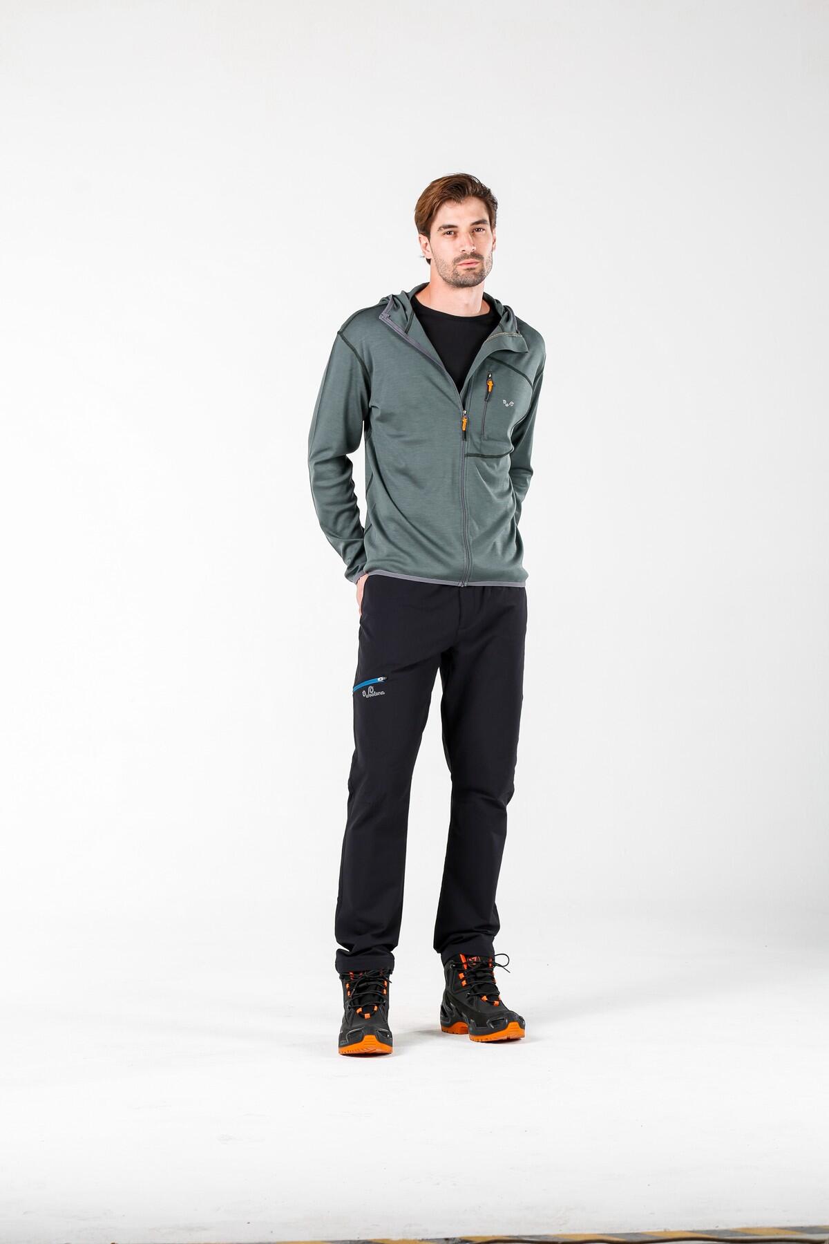 Męska Bluza z Kapturem z 100% Wełny Merino - Maestro/Woolona 3/7