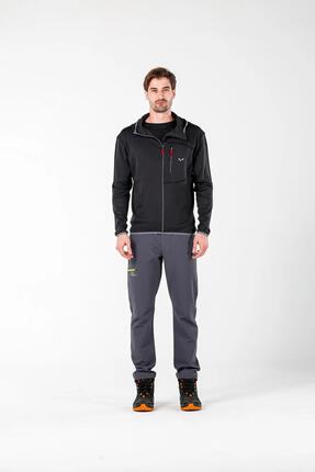 Maestro - Męska Bluza z Kapturem z 100% Wełny Merino (230 g/m²) S, Czarny