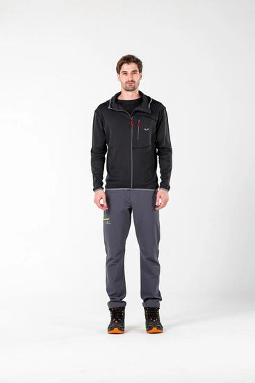 Maestro - Męska Bluza z Kapturem z 100% Wełny Merino (230 g/m²) S, Czarny