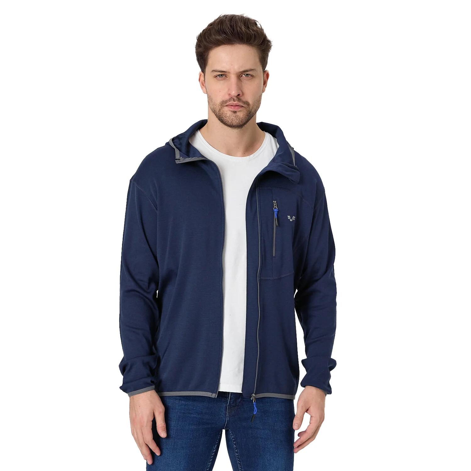 Męska Bluza z Kapturem z 100% Wełny Merino - Maestro/Woolona 3/7